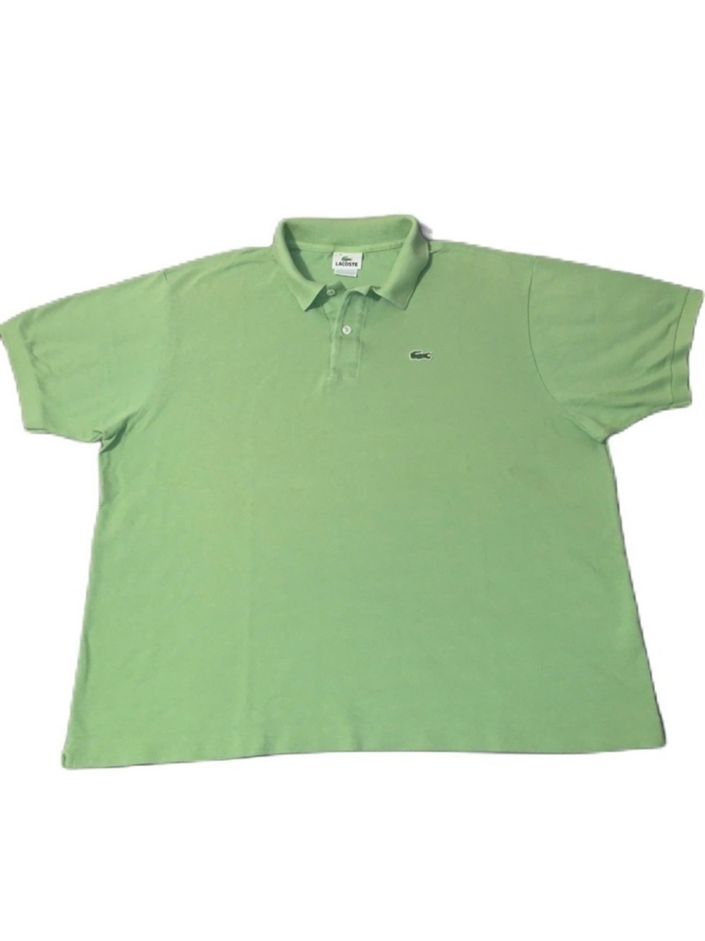 Vintage Lacoste Size 8 (XL) Classic Polo Shirt Lime Green
